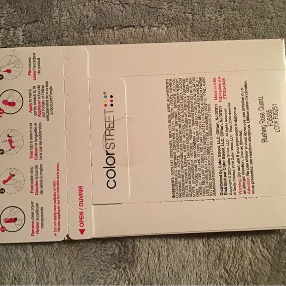 Color street 100% Real Nail polish Strips 16 lasting strips Blushing Rose Quartz - Picture 2 of 2